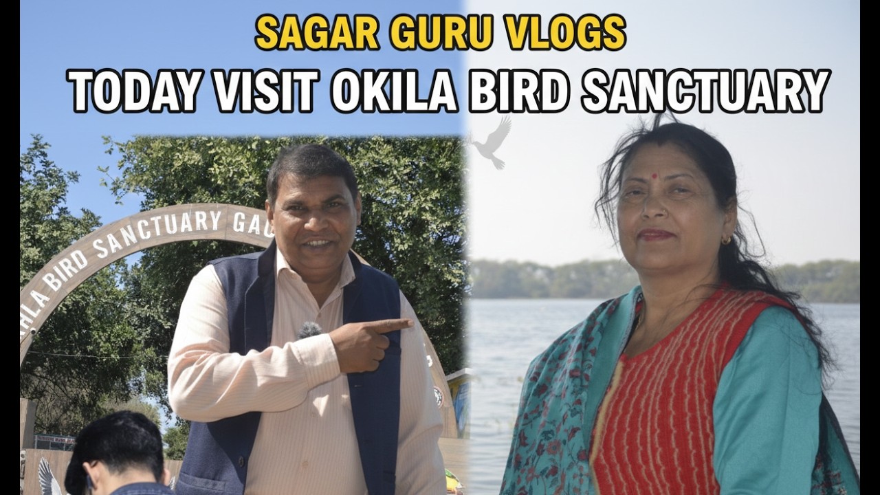 Aaj hum gaye Okhla Bird Sanctuary! 🦜 | Best Place for Nature Lovers | Sagar Guru Vlogs