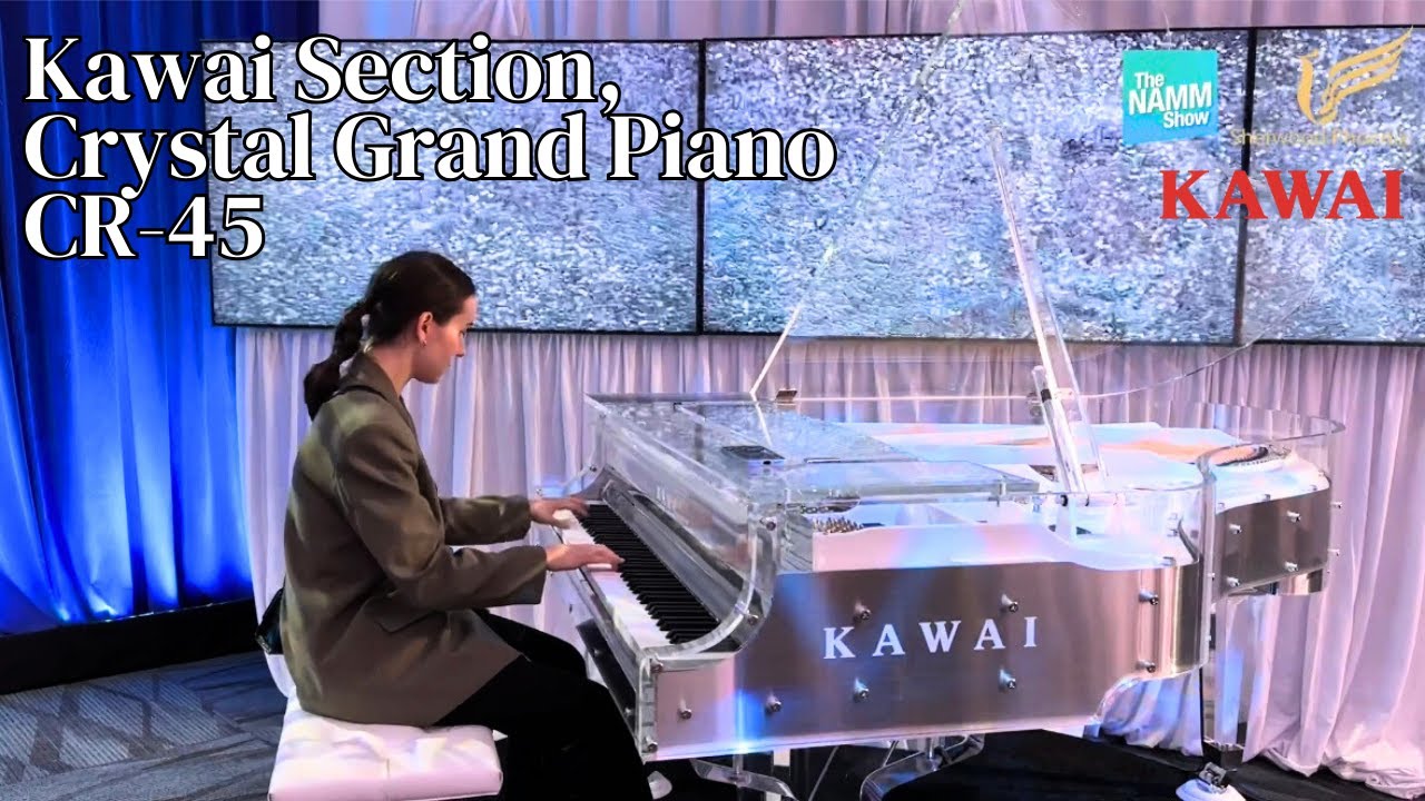 NAMM Show Day 1: Kawai Section, Kawai Crystal Grand CR-45 from Sherwood Phoenix 2024