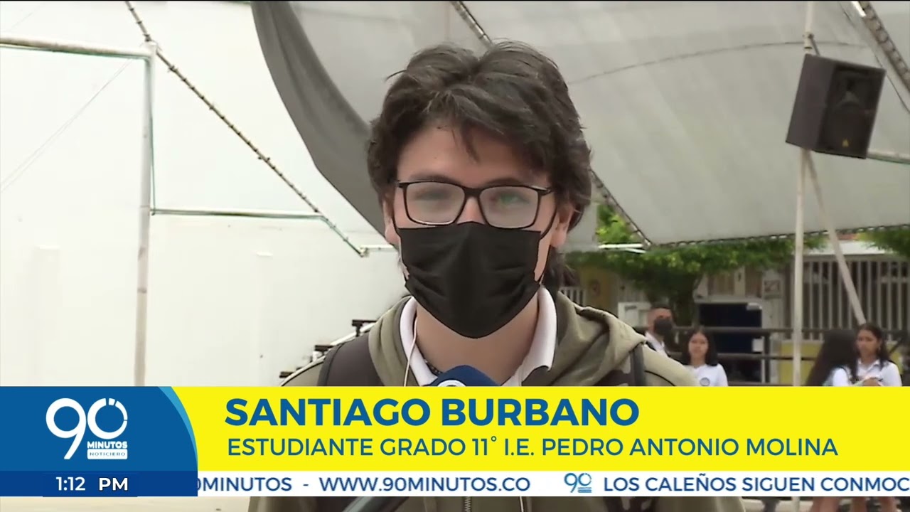 Estudiantes de la Institución Educativa Pedro Antonio Molina realizaron un plantón