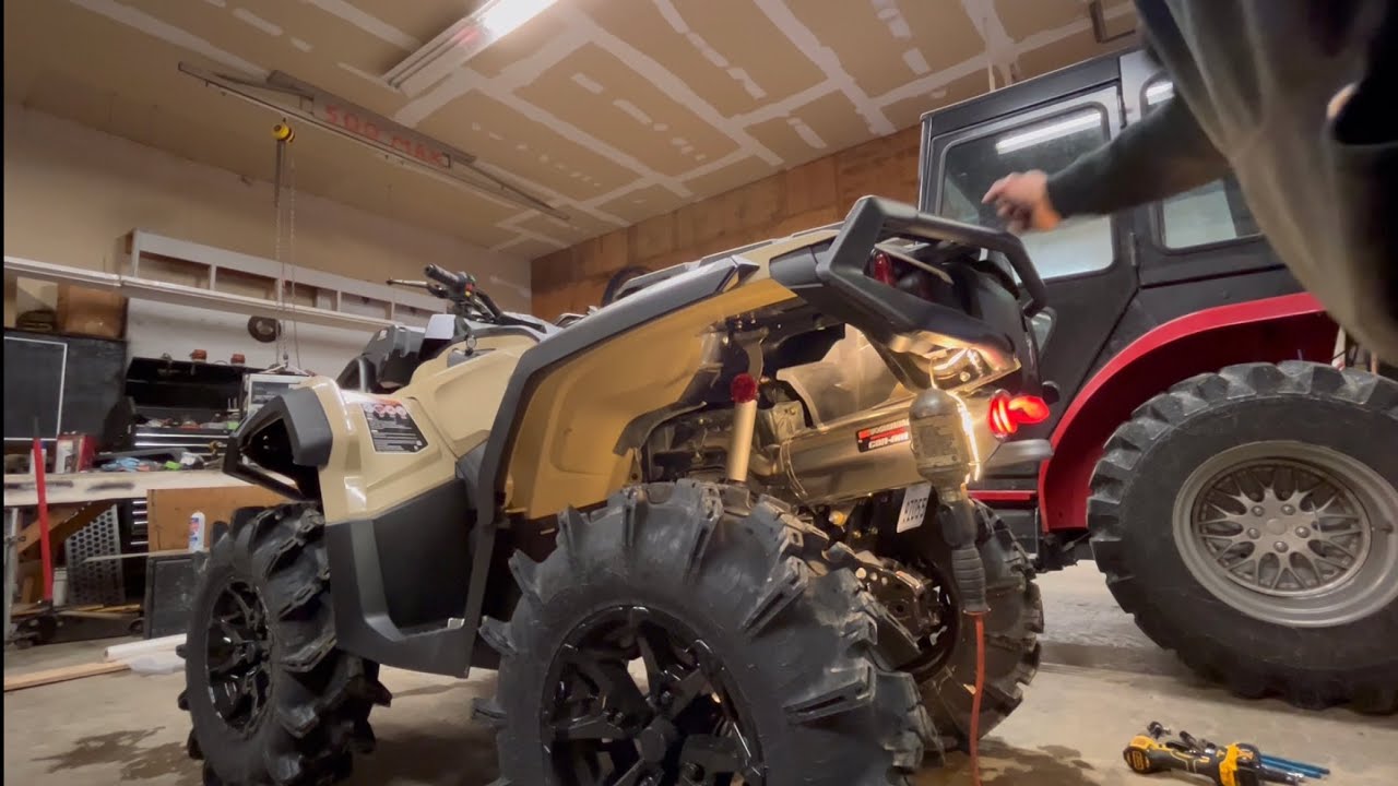2023 Can Am Outlander XMR 850 Yoshi pipe instal