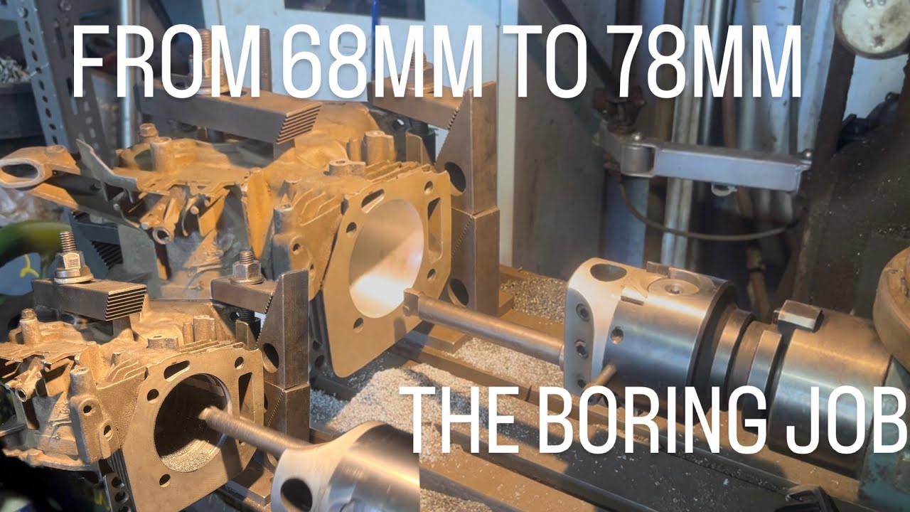 THE BORING JOB! Boring Out My GX200 Gokart Motor