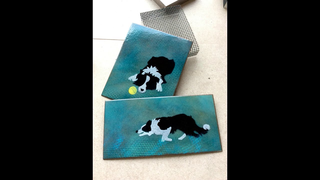 Firing Copper and Enamel in the Kiln: making sheepdog art