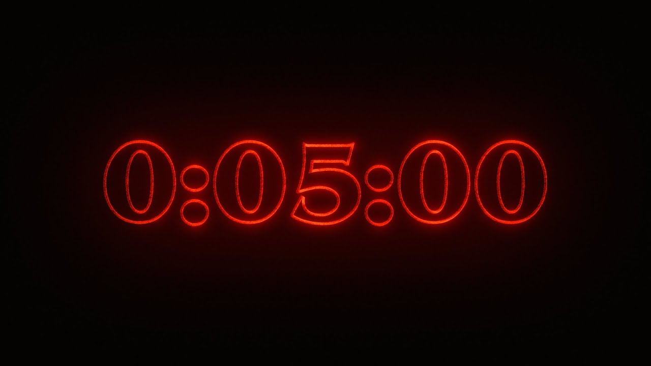 5 Minute Countdown Timer | Stranger Things Theme | 4K | Free Download