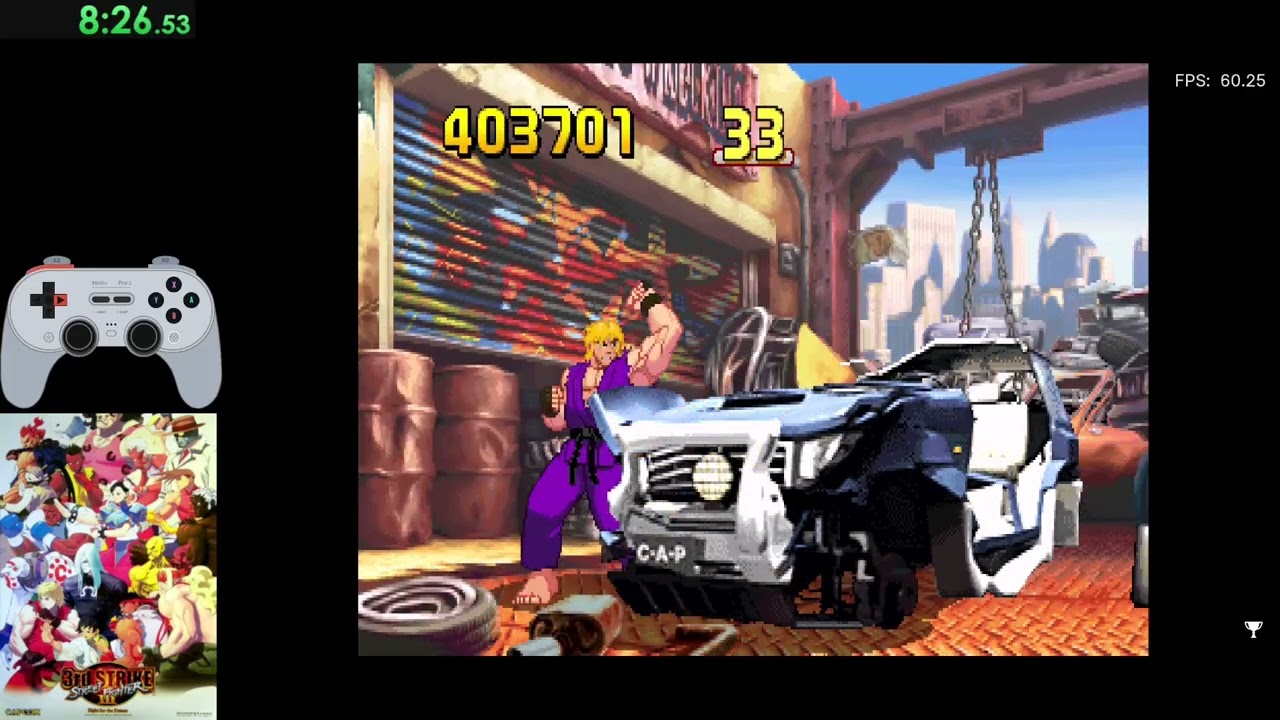 [Street Fighter III: Third Strike - Fight for the Future] Ken playthrough (Arcade)