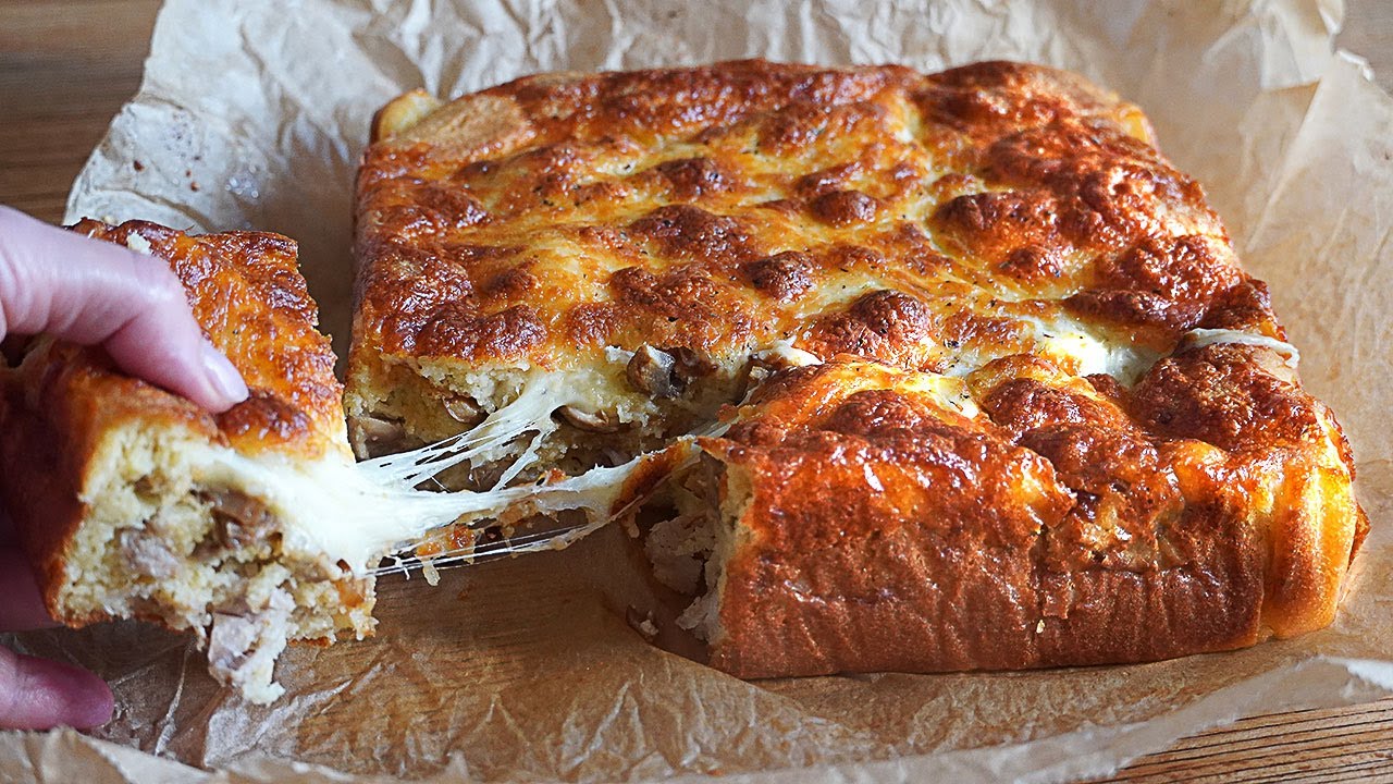 EMPANADA DE CHAMPIÑONES. FÁCIL 