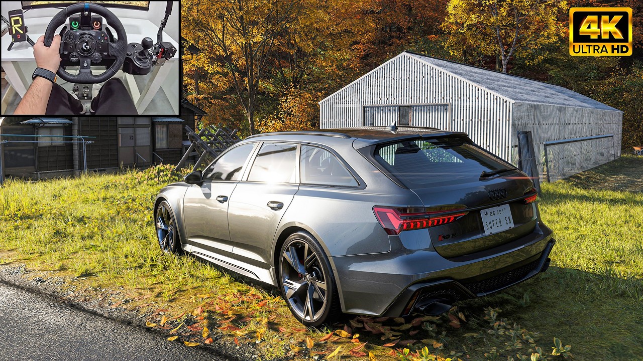 Audi RS6 Avant - Forza Horizon 6 | Logitech G923 Steering Wheel