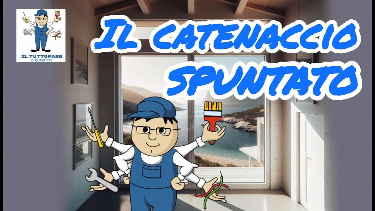 Il catenaccio spuntato #finestra #alluminio #riprazione #catenaccio #faidate #tuttofare #homehacks