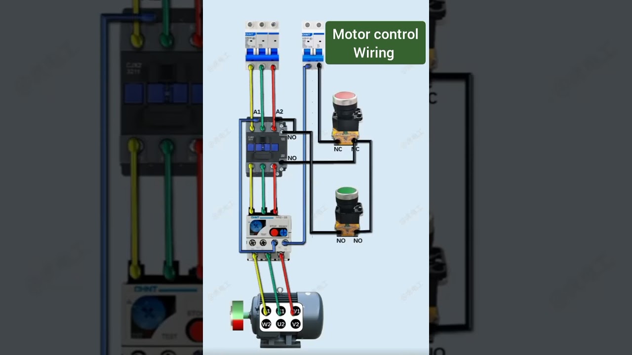 motor control wiring #shortvideos#electricalshorts #electricaltips #tiktokvideo #electricalwiring