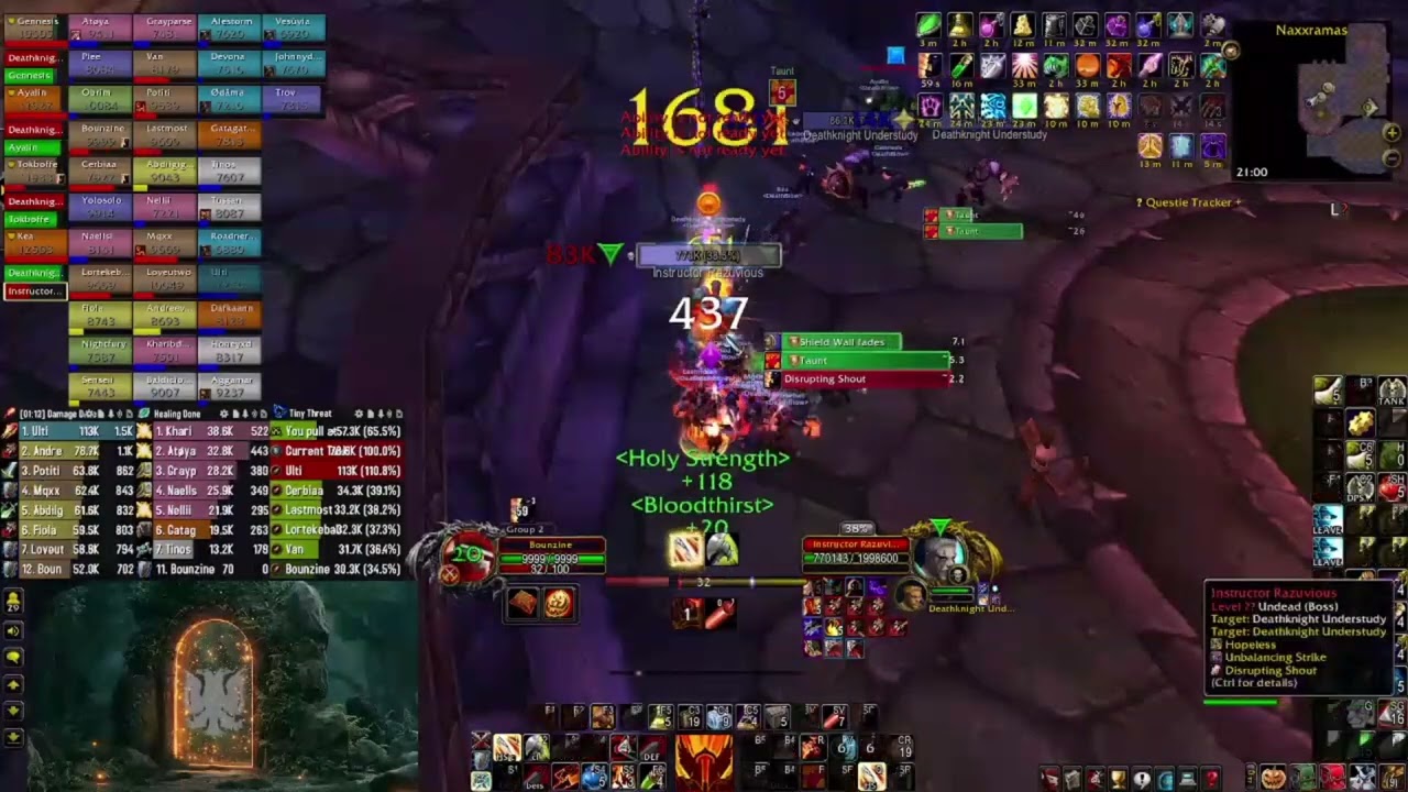 Deathblow HC Naxx - Razuvious Kill