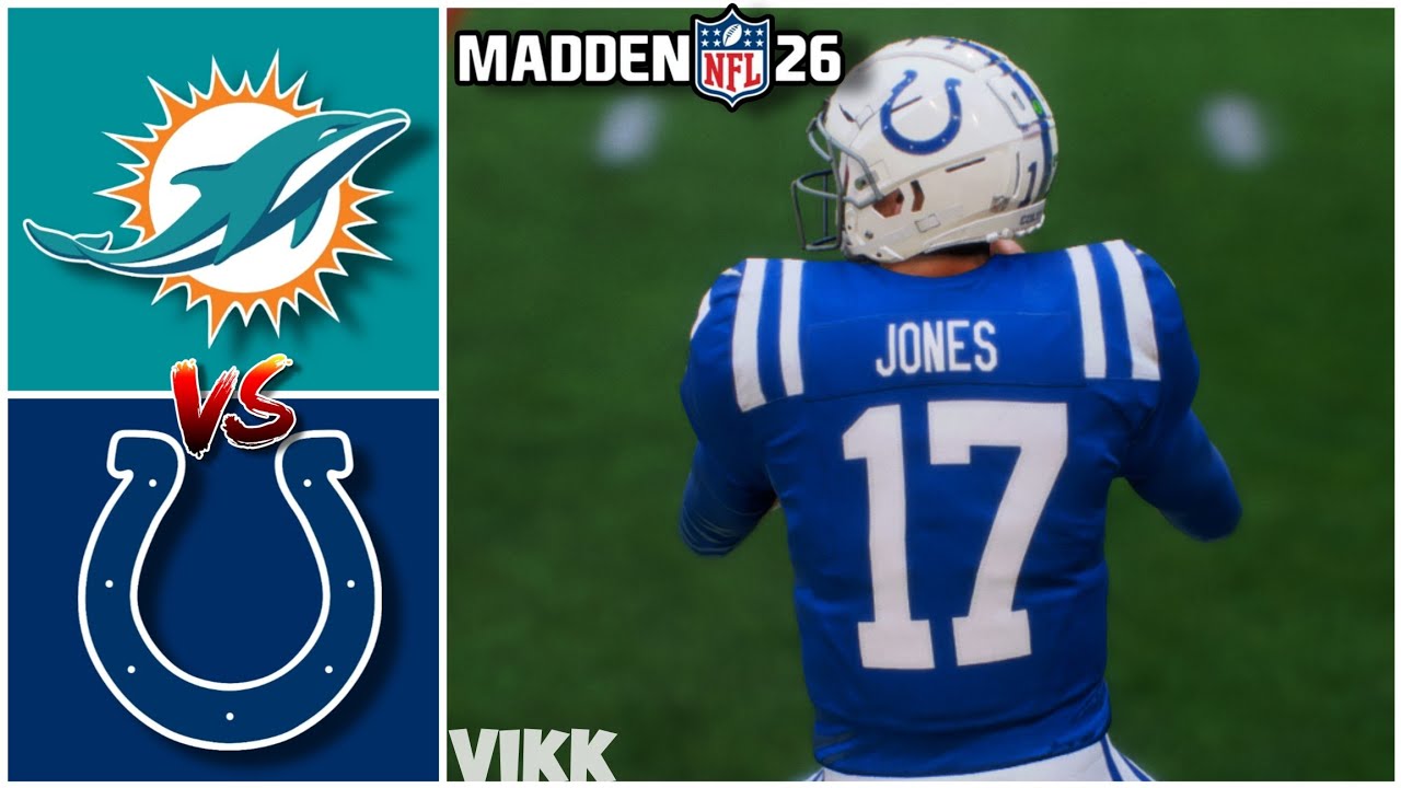 Dolphins vs Colts Week 1 (Madden 26 Simulation)