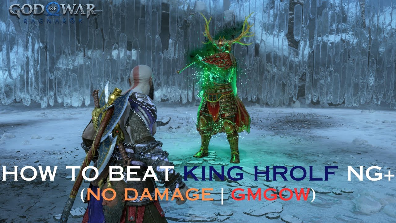 God of War Ragnarok NG+ - How To Beat Berserker King Boss Fight New Game Plus NO DAMAGE (GMGOW+)