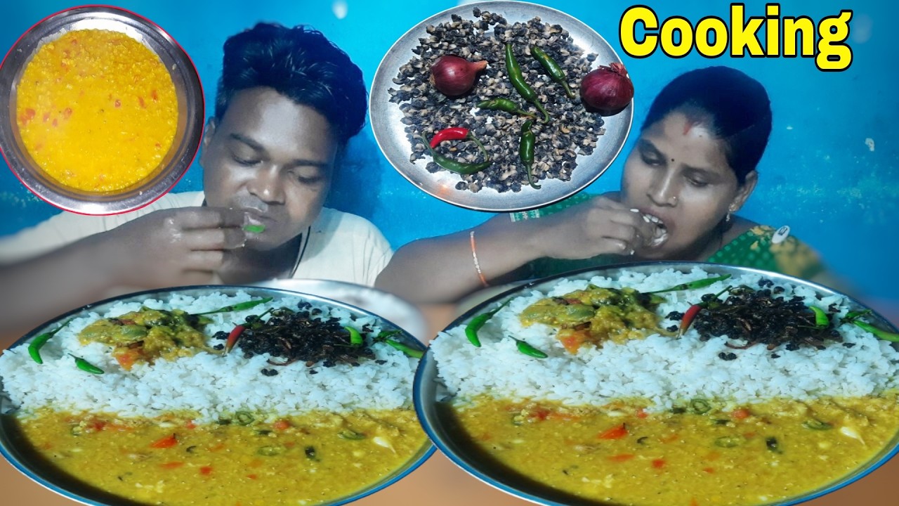 eating show | snail fry cooking | asmr mukbang big bites dal snail fry with rice eating | mukbang