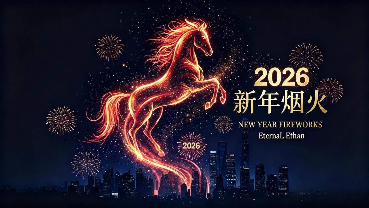 2026新年歌【新年烟火】 New Year Fireworks- Eternal Ethan  | 没有马的新年歌