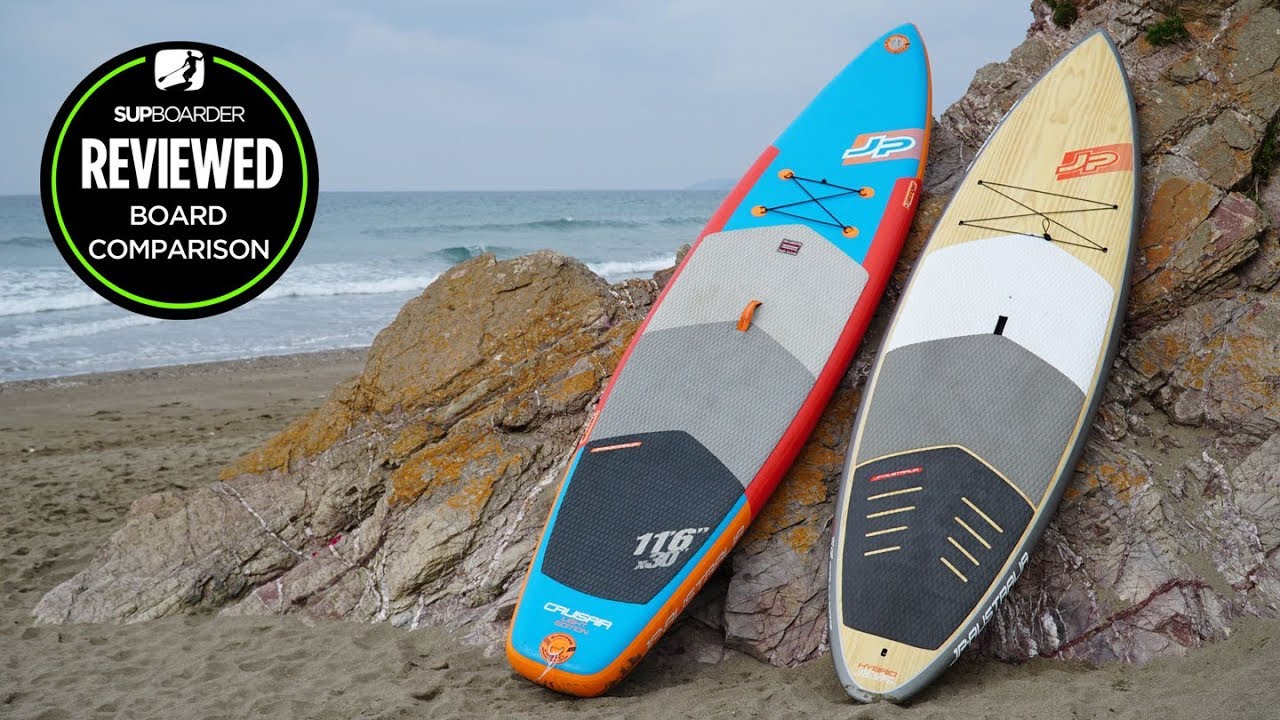 Inflatable or hard board? We compared a JP-Australia Hybrid (hard) & CrusiAir iSUP