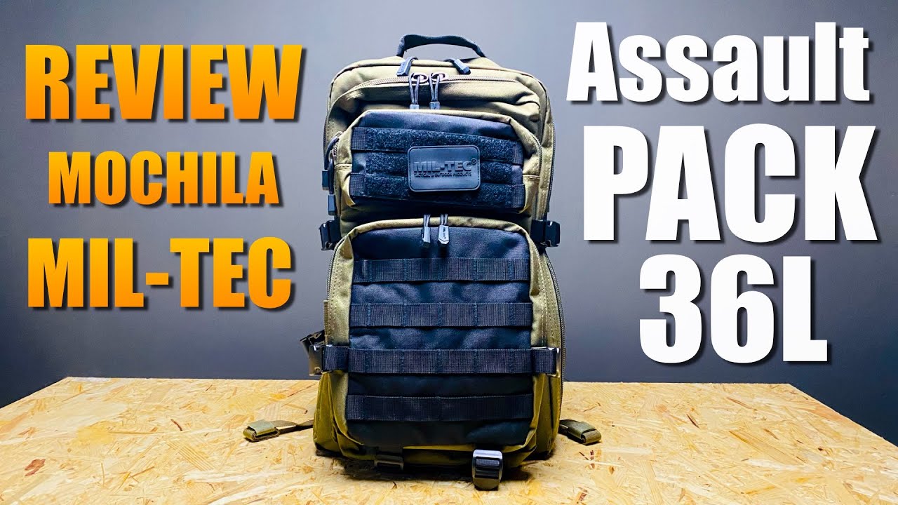 🎒Mil-Tec Assault Pack 36L | Review en español: EDC urbano, organización y MOLLE