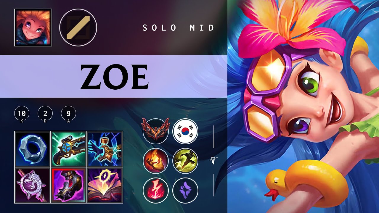 Zoe Mid vs Katarina - KR Grandmaster Patch 25.24