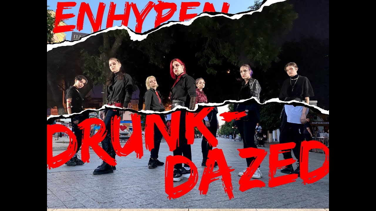 [KPOP IN PUBLIC CHALLENGE] ENHYPEN (엔하이픈)- Drunk-Dazed cover dance by JADE SUN & FREE WINGS [RUSSIA]