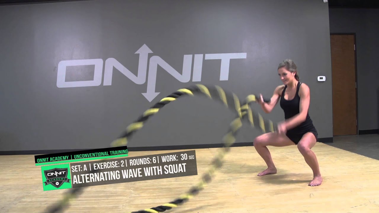 Fat Burning Battle Ropes HIIT Workout