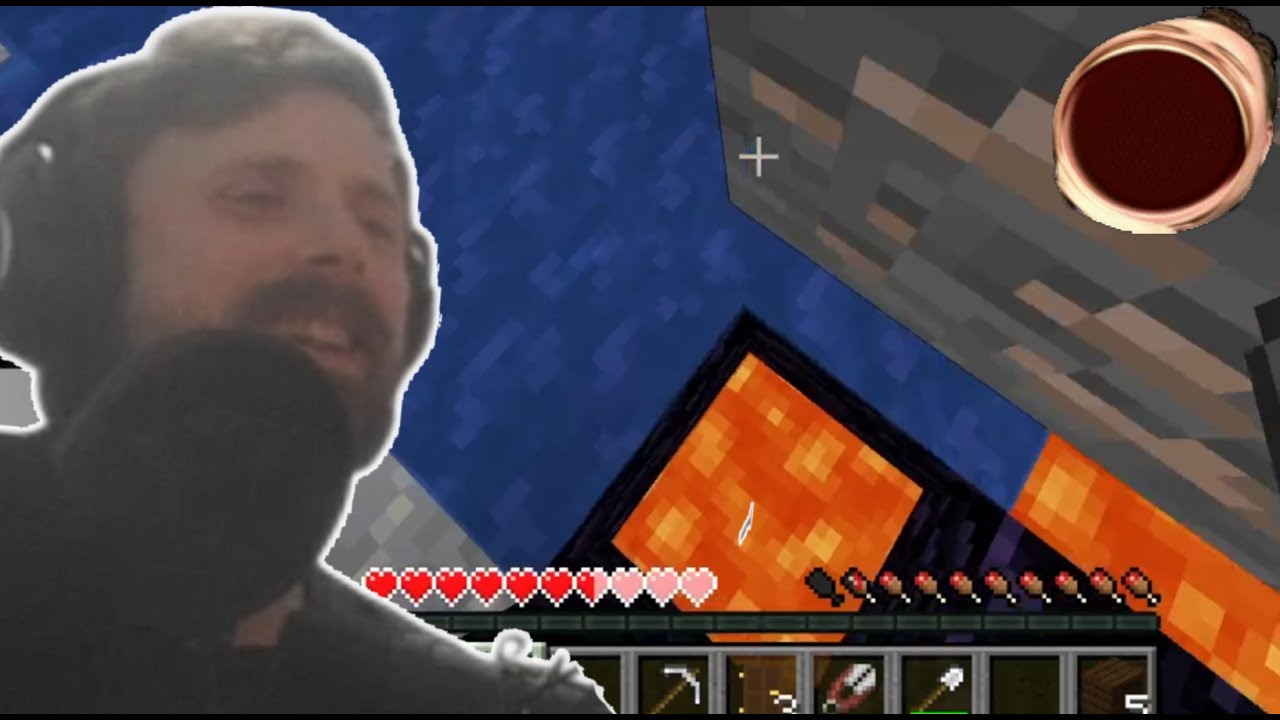 Forsen Gets Pushed into Lava by a Juicer Creeper