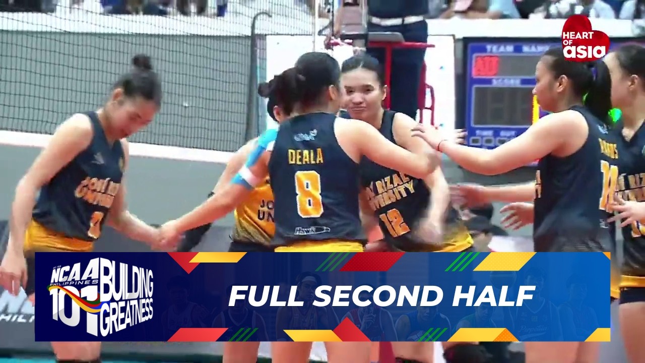 FULL SECOND HALF - Arellano Lady Chiefs vs JRU Lady Bombers | NCAA Season 101