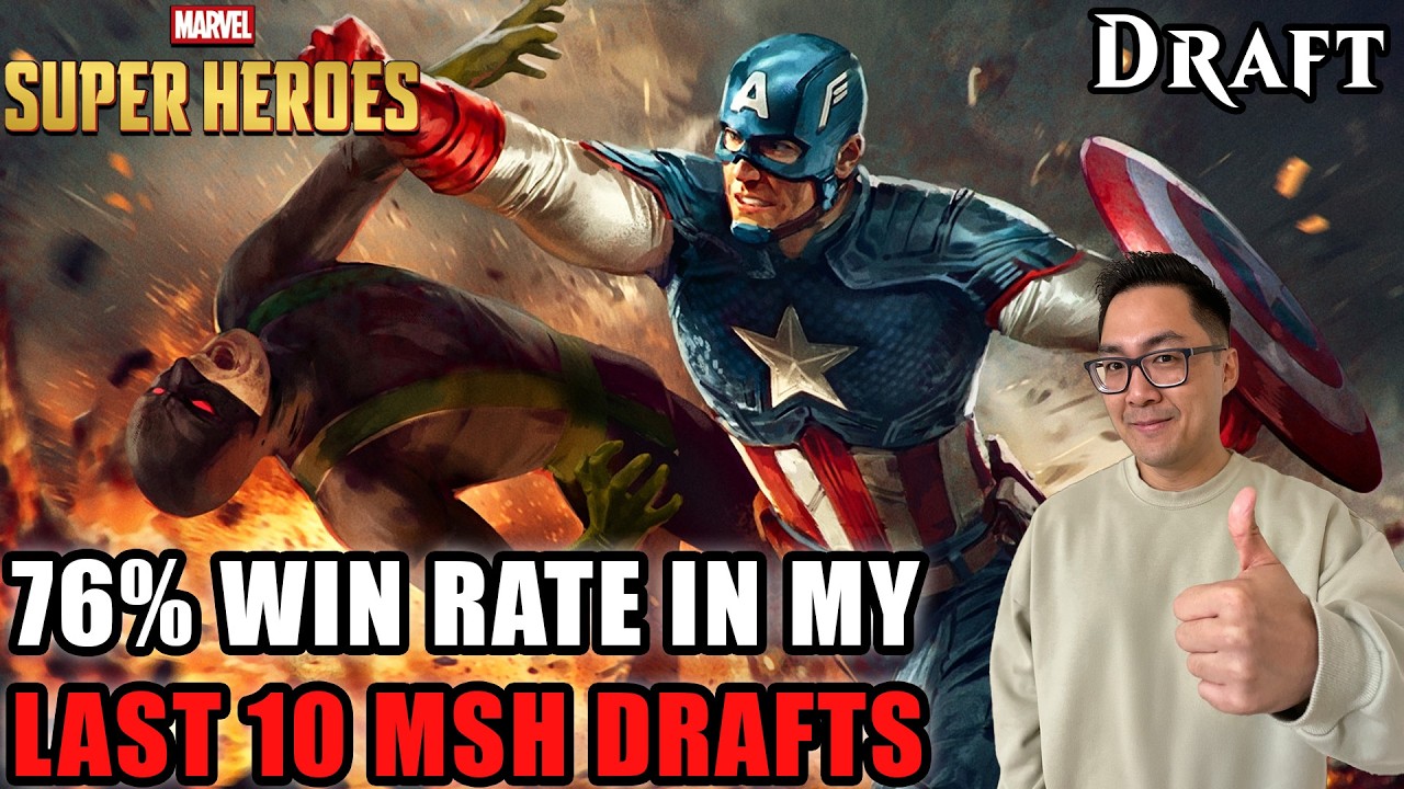 76% Win Rate In My Last 10 MSH Drafts | Marvel Super Heroes Draft | MTG Arena