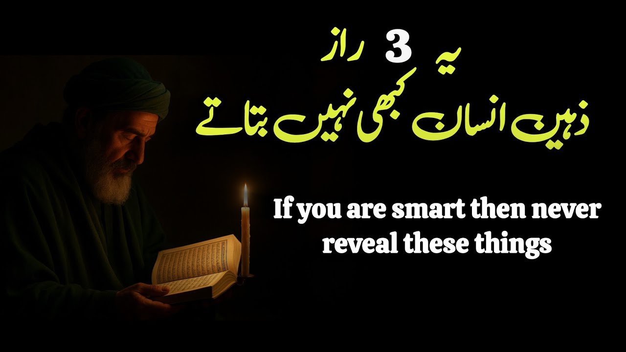 If you are smart never reveal these 3 things | Kamyai ka raz kya hai? | Golden Words | Juststories