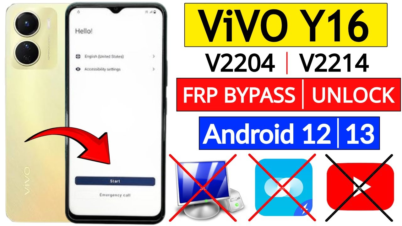 Vivo Y16 Google FRP BYPASS Android 12/13 New Security 2026 | EasyShare Not Working | Without PC