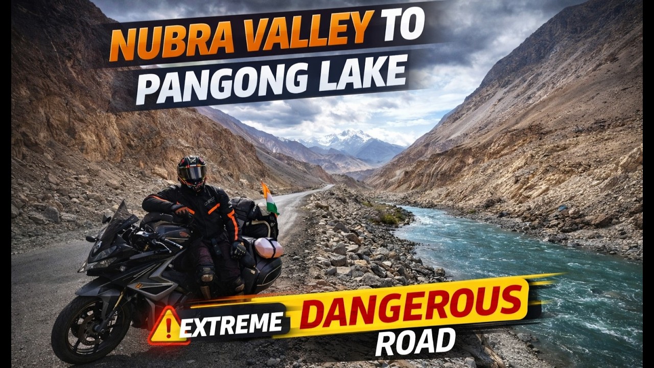 Surviving Ladakh's Most Dangerous Road | Diskit Nubra Valley To Pangong Ishwar333