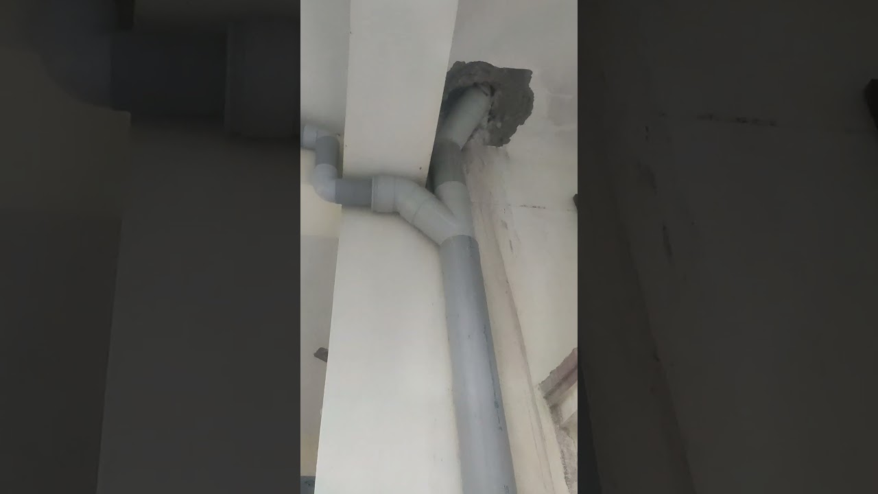 how to rain water pipe fitting #construction