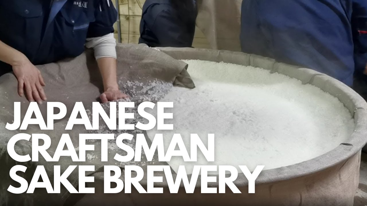 Japan SAKE brewery tour. Local alcoholic drink.