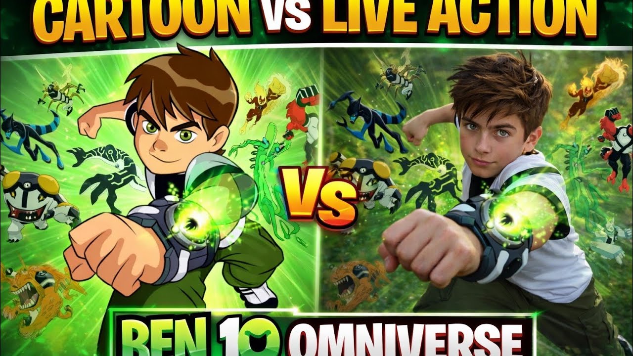 ❤️Ben 10 cartoon❌ VS real life Ben 10✅ and all characters in real life #Ben 10