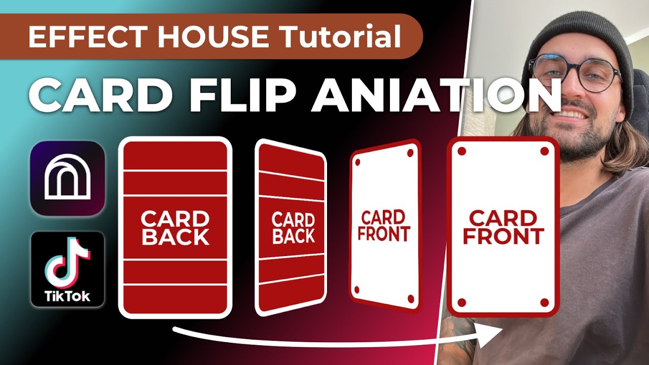 Effect House - Card Flip Animation Tutorial 🔄 | Create your own TikTok Filter