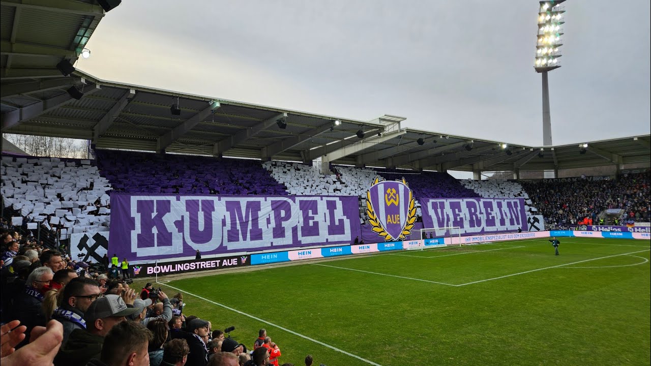 FC Erzgebirge Aue - Dynamo Dresden / Choreo, Stimmung (18.02.2024)
