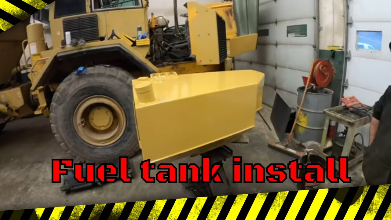 This fuel tank is a masterpiece time to install and see if stacks clear the bed!!