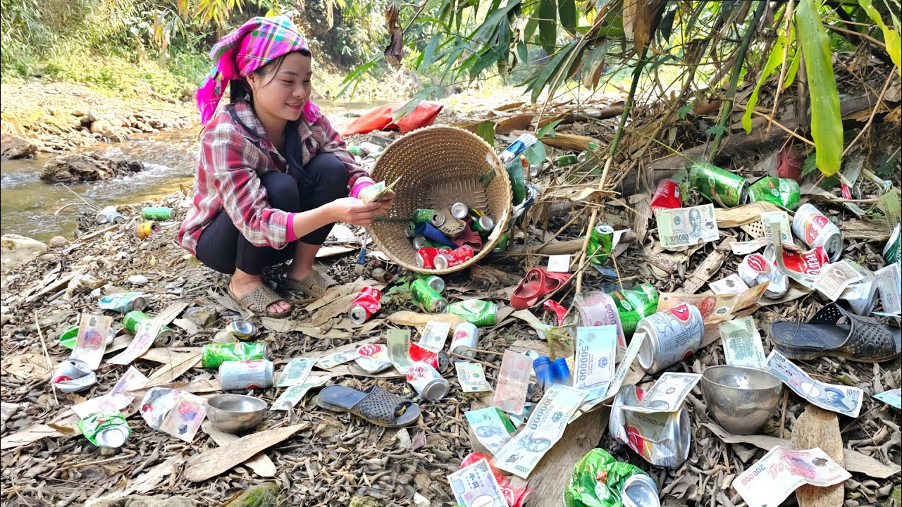 I FOUND A LOT OF MONEY IN 30 DAYS OF LUCKY TRASH COLLECTION | phungthithu