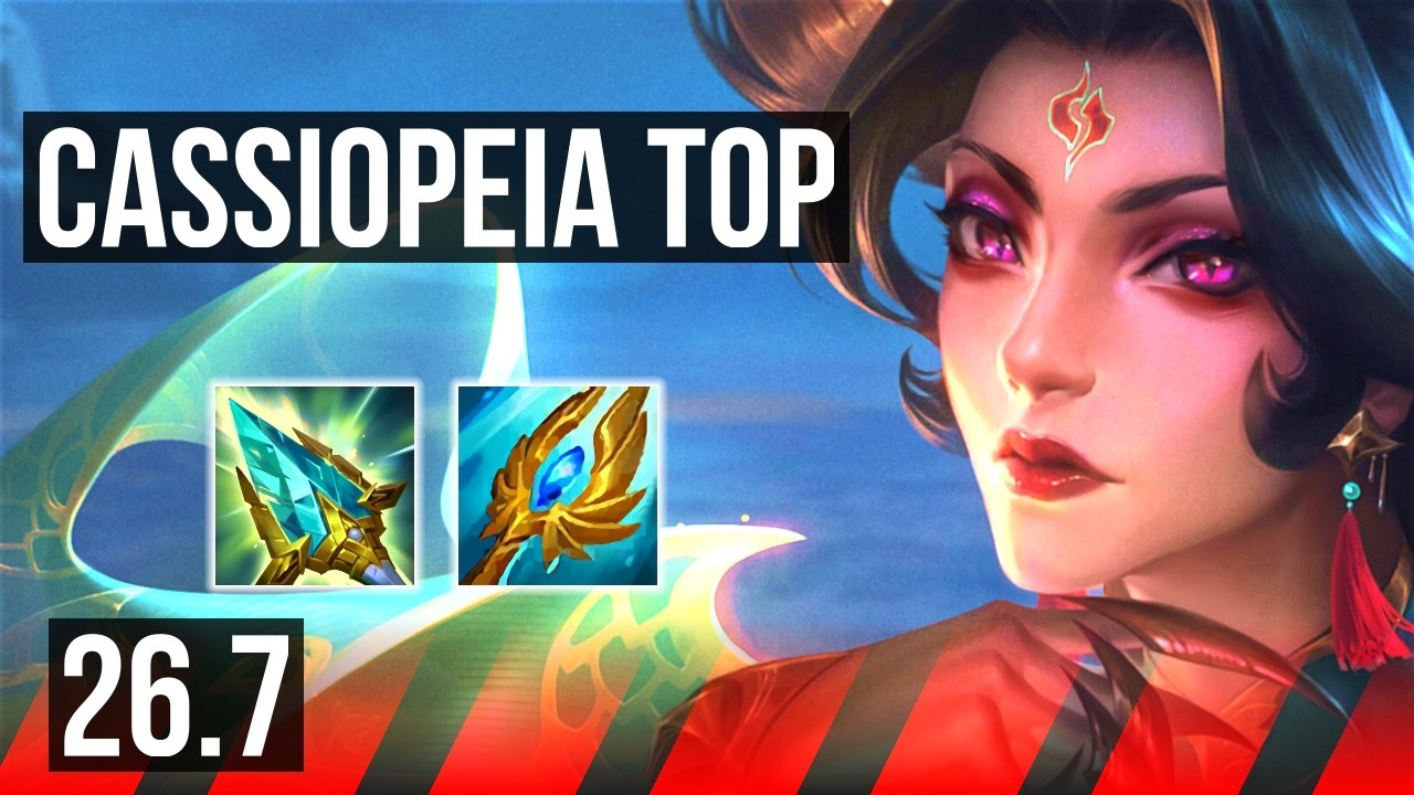 CASSIOPEIA vs ZAAHEN (TOP) | Good KDA: 10/1/6 | EUW Master | 26.7