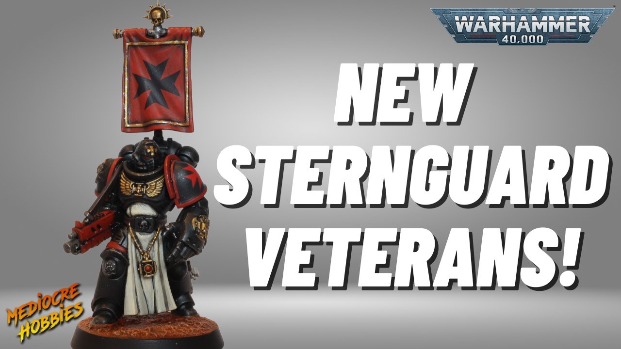 I added the new Sternguard Veteran Squad to my Black Templars force in Warhammer 40k!
