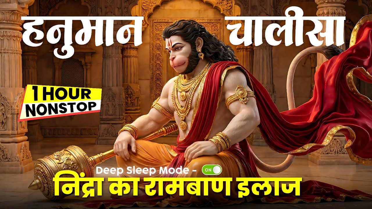 1 Hour Hanuman Chalisa | अतुलित बल धामं | Peaceful Sleep
