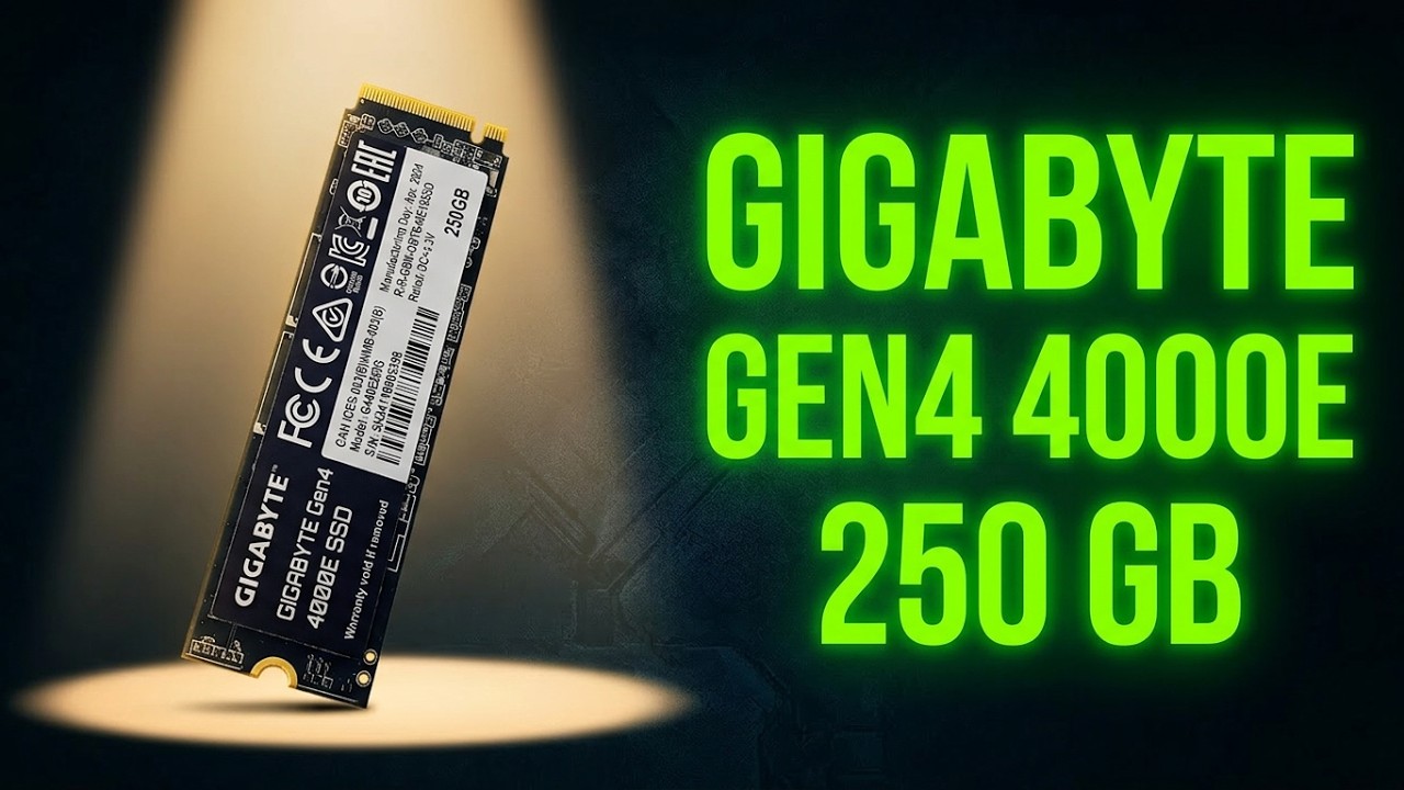 Распаковка и пара тестов SSD накопителя GIGABYTE Gen4 4000E 250 GB (G440E250G)