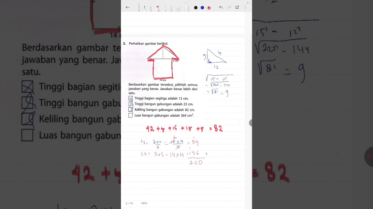 Latihan TKA SMP Materi Segi banyak dan lingkaran 
