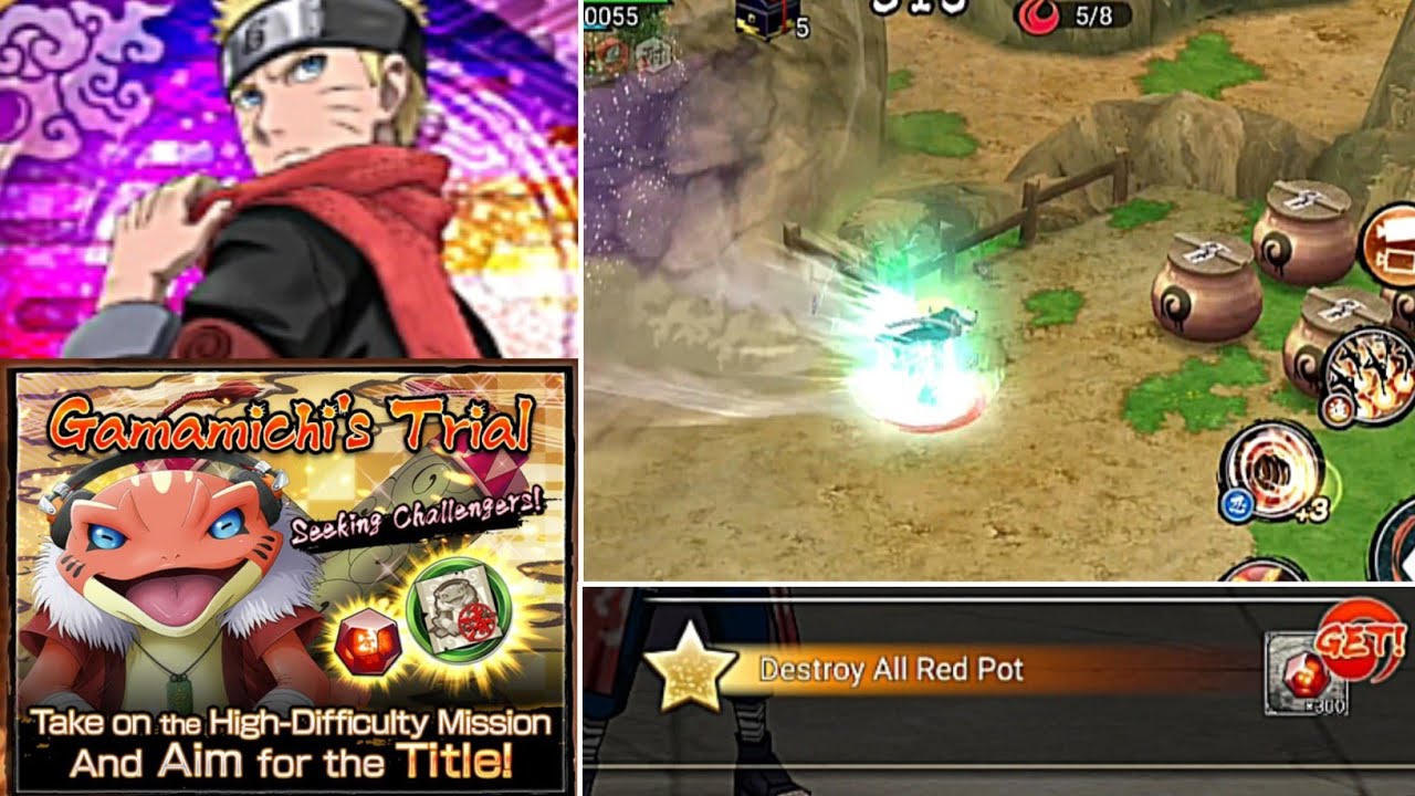 NxB NV: Easy Mission!? Completed With Naruto The Last!!! Gamamichi's Trial Mission Gameplay.