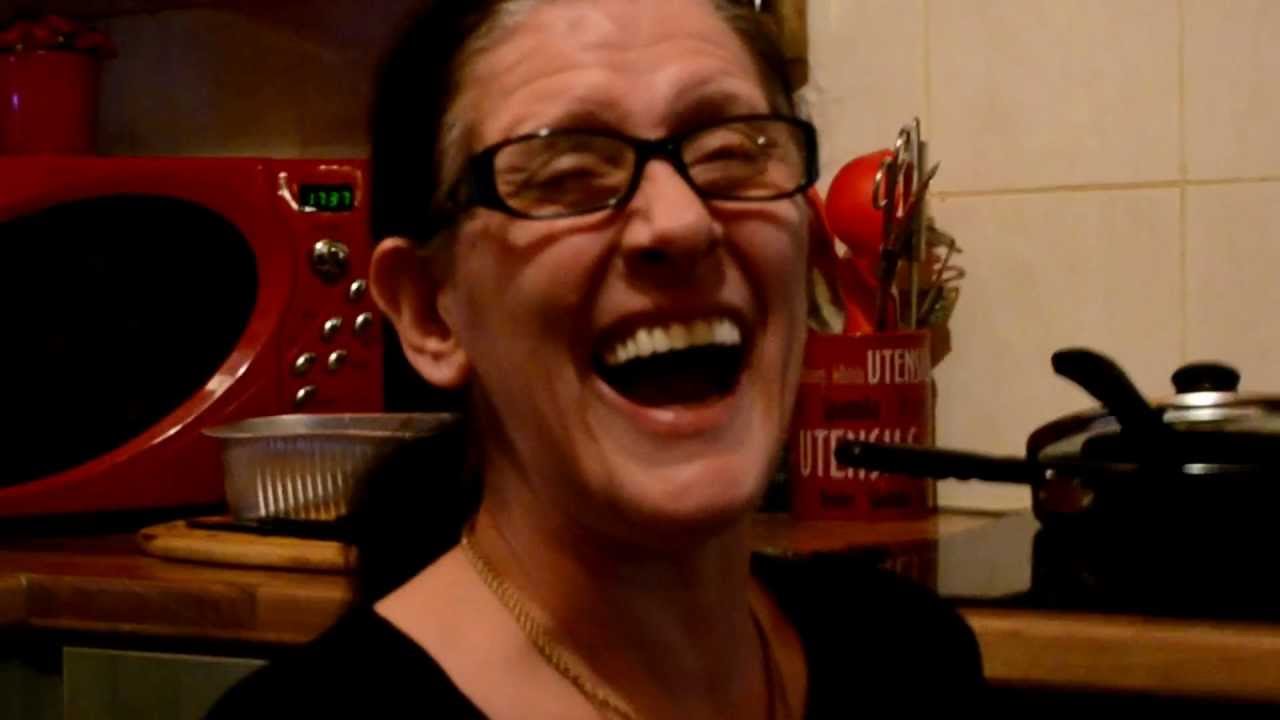 Mum has a laughing fit.