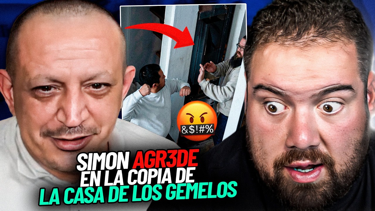 SIMÓN SE PELEA CONTRA 2 A MANO EN LA COPIA DE LA CASA DE LOS GEMELOS 