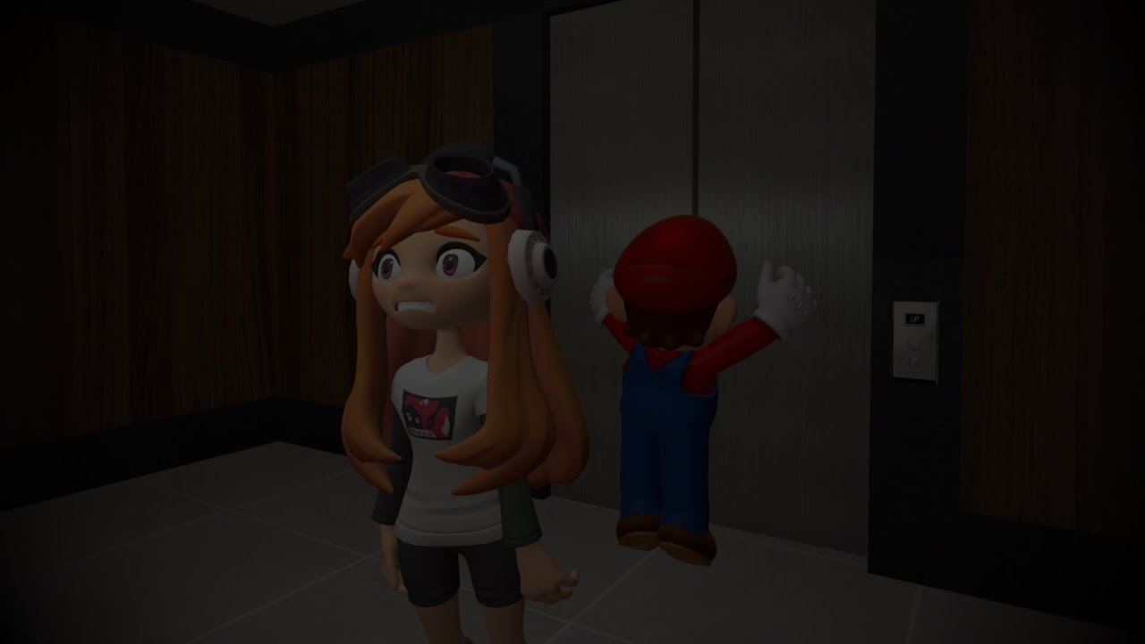 Mario x Meggy: Stuck In The Elevator (Оригинальный фанфик от InfiniteLeJackal)