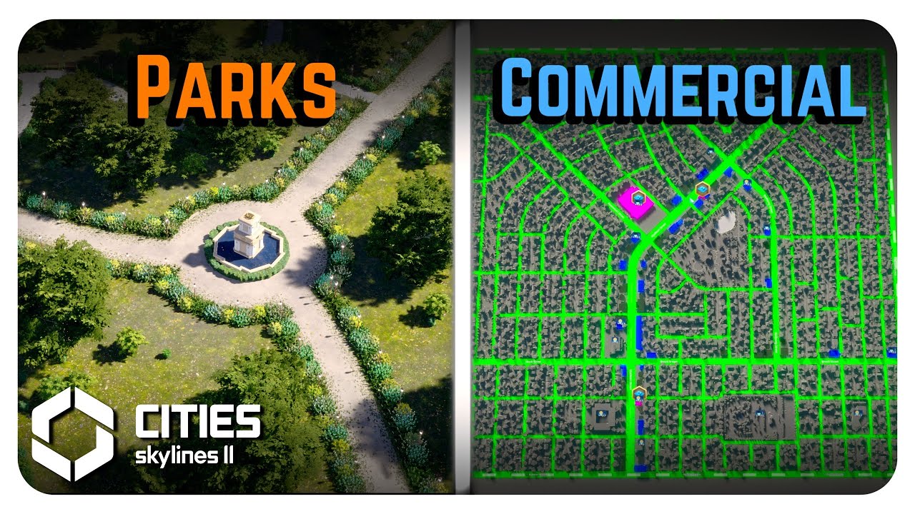 District Planning: The Art of Balancing Parks with Commercial Zones