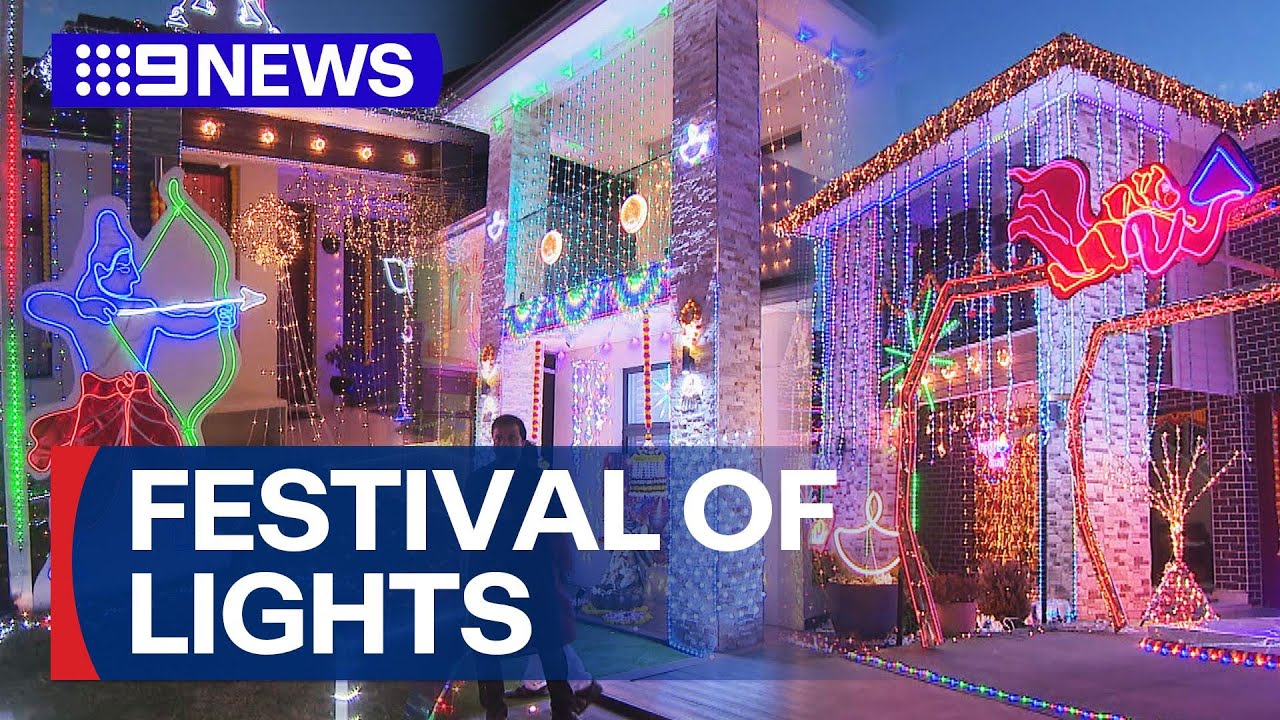 Parts of Sydney are lighting up to celebrate Diwali | 9 News Australia