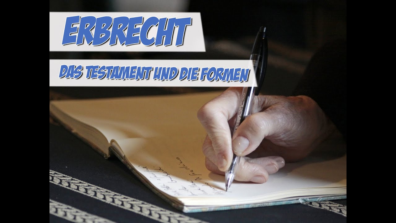Testament und seine Formen | Rechtskunde | Pflege Kanal