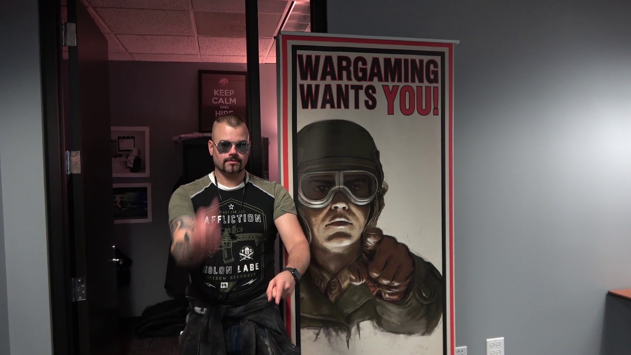 Sabaton Vlog - Speedrunners from Hell & Wargaming visit with World of Tanks playing.