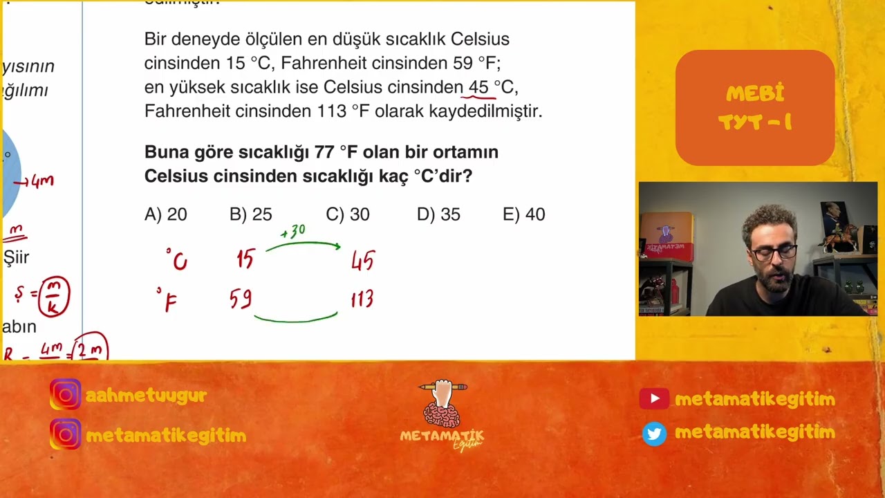 2026 MEBİ TYT - 1 16-30. Sorular