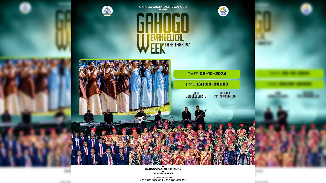 Day 6: Gahogo Evangelical Week hamwe Past. NIMURAGIRE  JMV